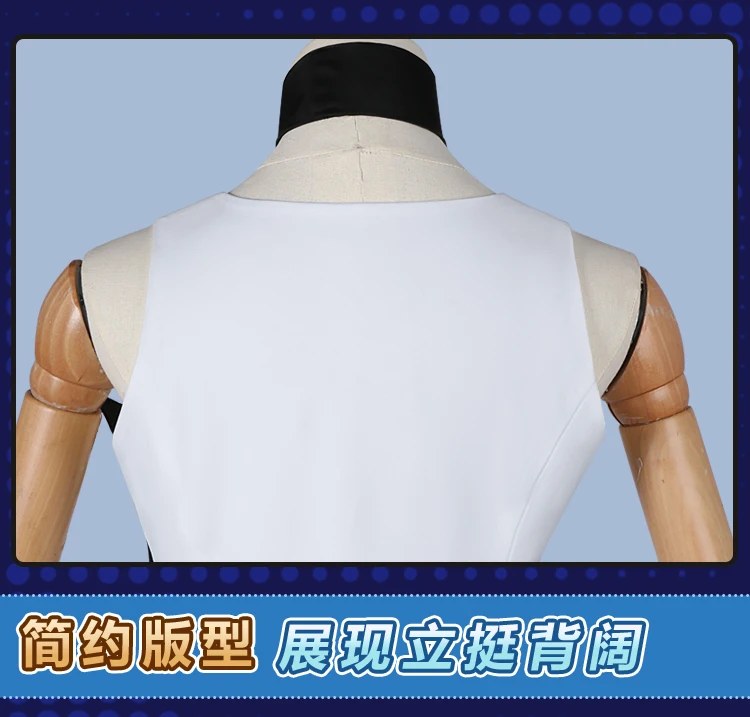 Anime Panty & Stocking Cosplay Kostüm Perücke weiß Halloween uniform Handschuhe Frau Mann Karneval Uniformen 9