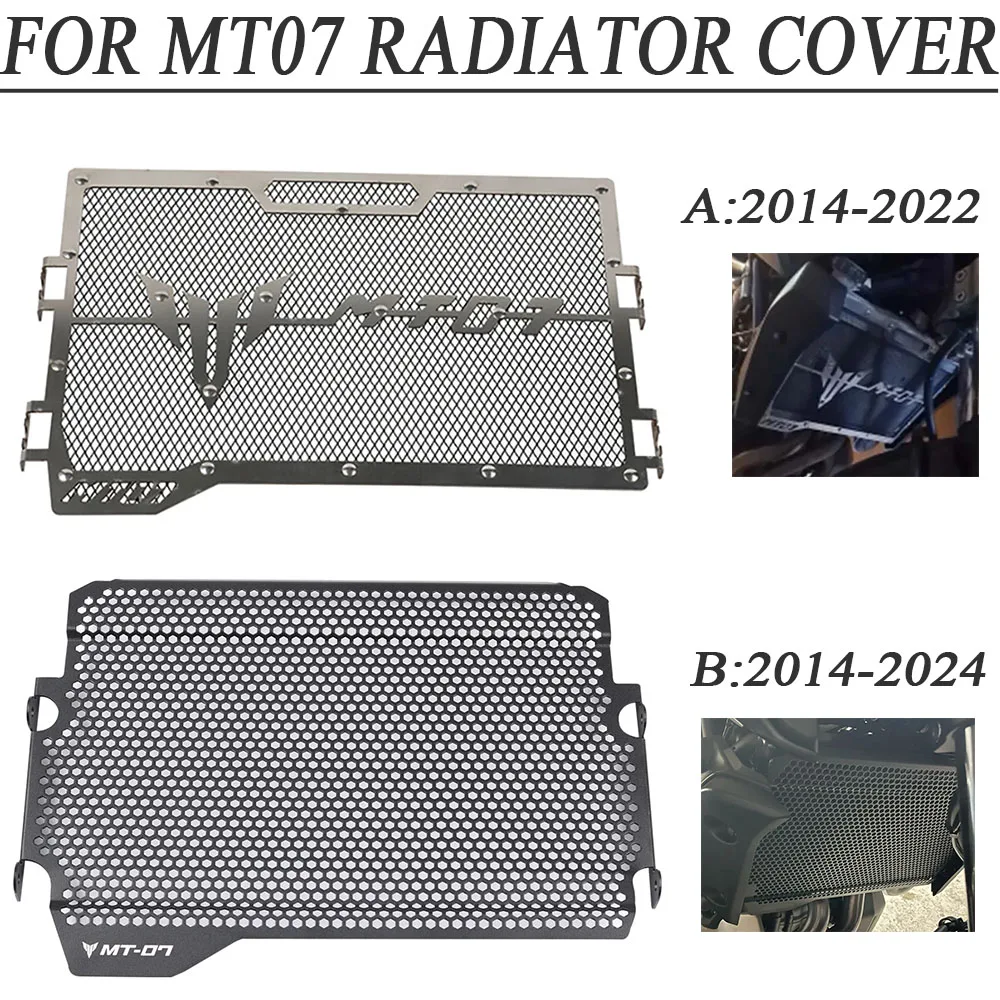 Motorcycle Radiator Grille Cover For Yamaha MT07 2014 Mesh Stainless Steel