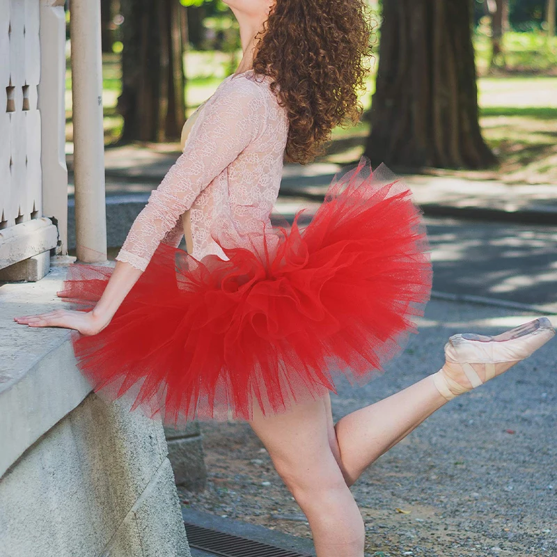 Women mini Fancy Skirt 5 Layer Tulle Tutu Skirt Dress Up Party Dancing Dress Clubwear Carnival Dance Fairy Tutu Skirts 1