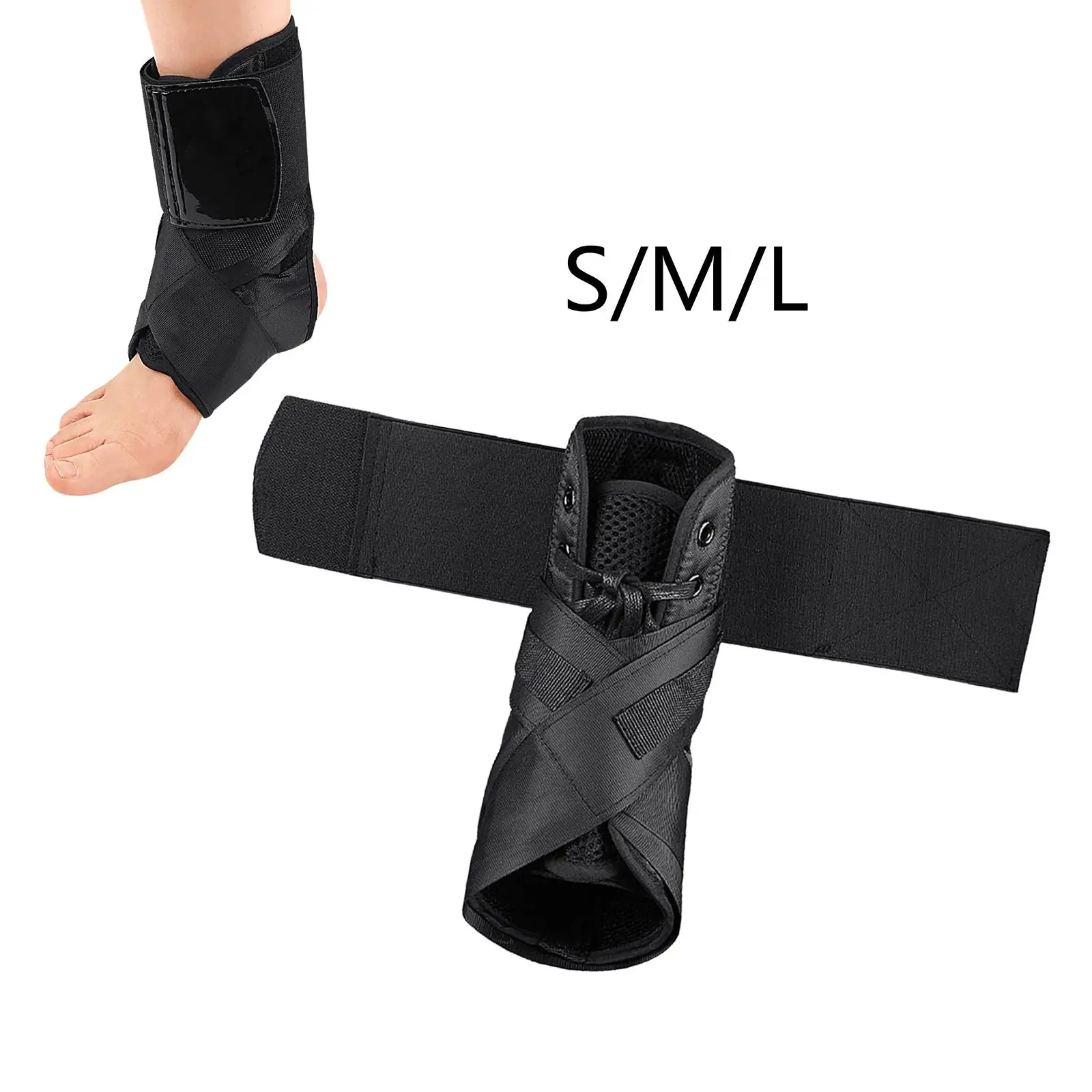 Ankle Support Brace Sleeve Adjustable crossing belt for Running Skateboarding