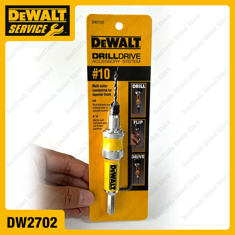DEWALT 드릴 드라이브 액세서리 시스템, 플립 드라이브 컴플리트 유닛, 카운터 싱크 우드 드릴, DW2700, DW2701, DW2702 6 8 10