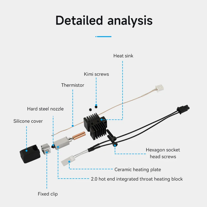 Upgrade Hotend For Qidi X plus 3 / X max 3 / x smart 3 hotend