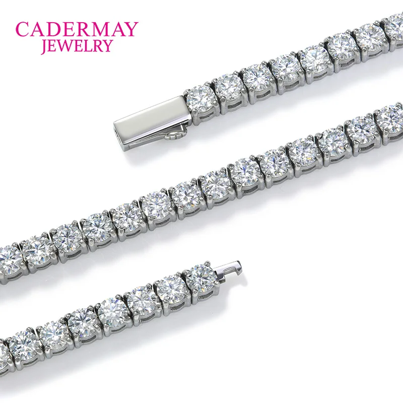 In Stock 3mm Stainless Steel Pass Diamond Tester VVS Moissanite Tennis Bracelet 3mm DEF Moissanite Iced Out Bracelet
