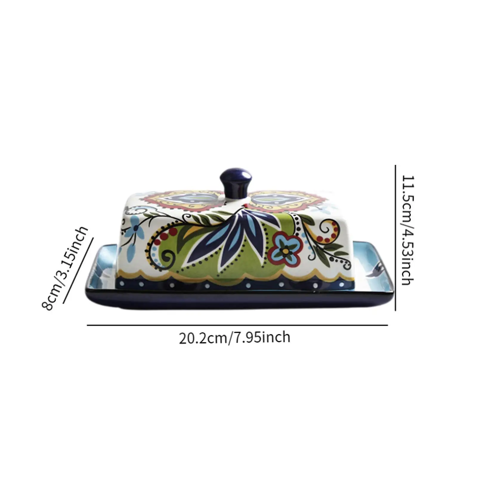 Cheese Butter Keeper Butter Plate with Lid Holder Container Kitchen Accessory Minimalist