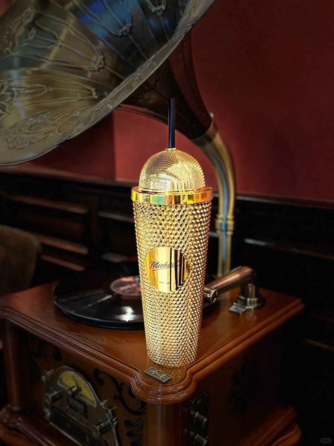 New Authentic Michael Jack Son Superstar Road Microphone Styling Cup Water Cup Hat Styling Bucket Popcorn Valley Bucket