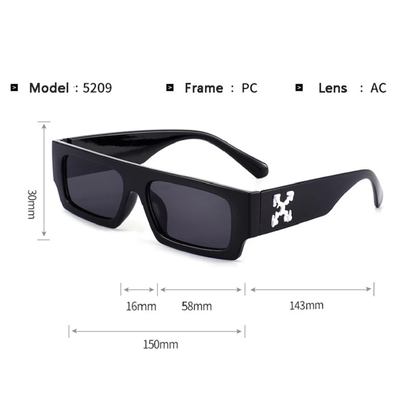 Women Sunglasses Women's Hip-hop Square Sunglasses UV Protection