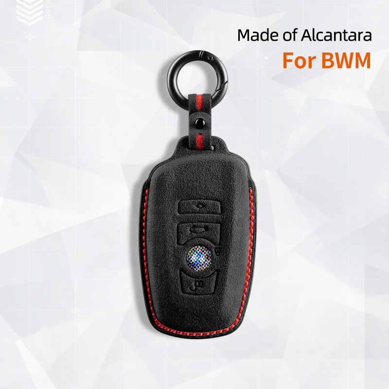 스웨이드 자동차 키 보호 쉘, BMW 3 4 5 시리즈 530i 550i 320i F20 F21 F30 F31 F25 F01 F02, 자동차 키 케이스 액세서리, 신제품