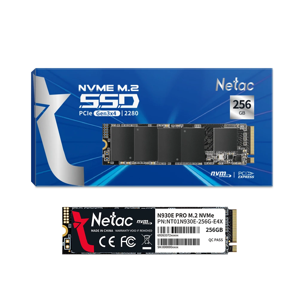 Netac Ʈ ũž  ָ Ʈ ̺ ϵ ũ, SSD NVMe M2 512GB, SSD 1TB, 128GB, 256GB, NVMe M2 2280 PCIe 3.0X4