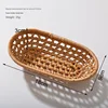 Vietnamese Hand-woven Autumn Rattan Woven Storage Towel Holder Coaster Tea Drain Photography Props  Snack Plate Fruit Plate 6