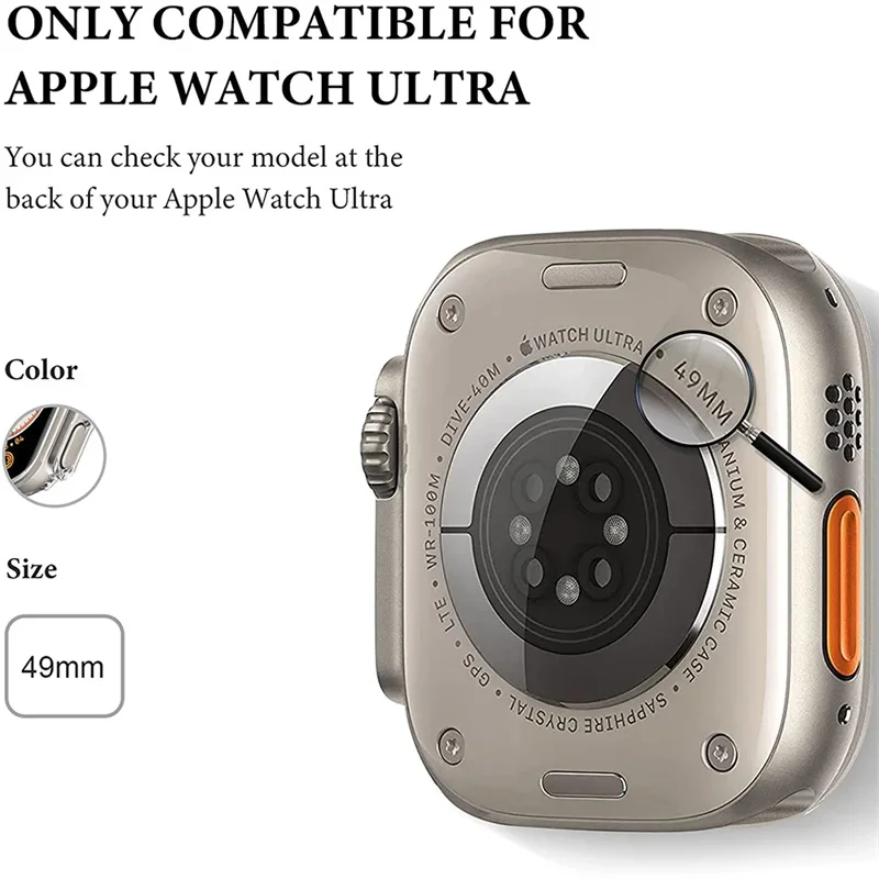 360° Full Coverage Protective Case for Apple Watch with Screen Protector - TPU Bumper Design