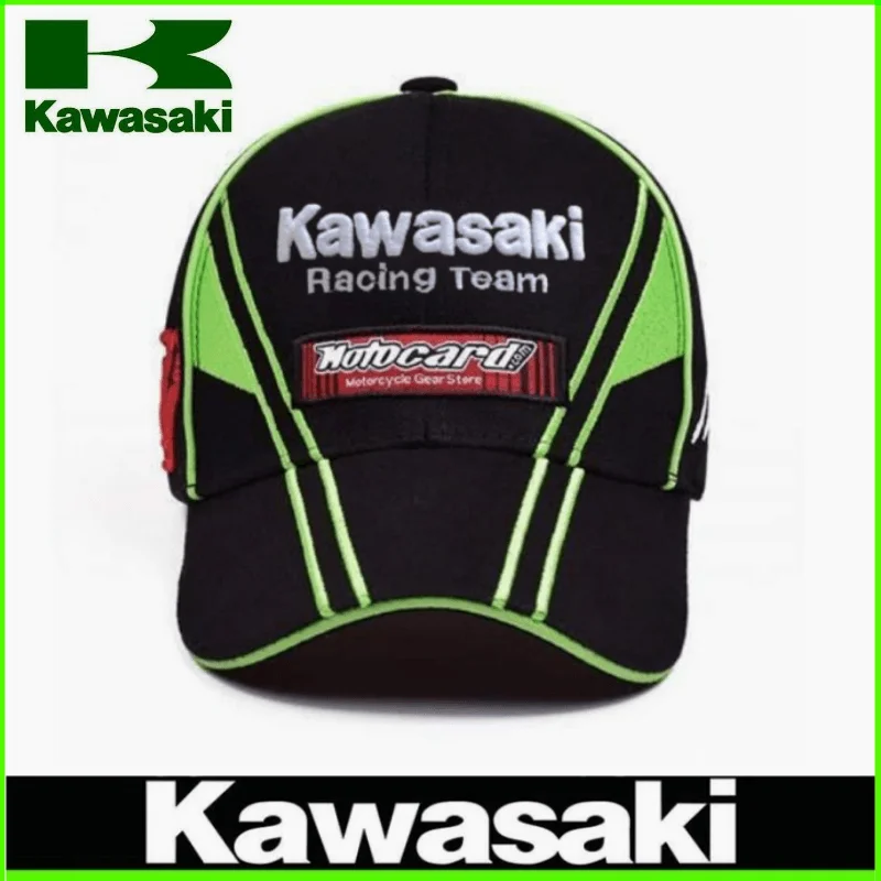 Original Kawasaki Motorcycle Baseball cap Summer Adjustable Sun Hat Men's Women's Outdoor Sports Fashion Headwear