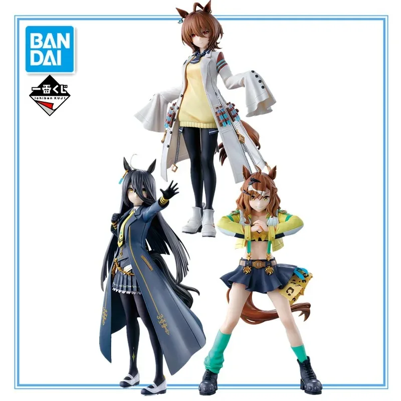 In Stock Bandai Pretty Derby Ichiban KUJI Vol.9 Manhattan Cafe Agnes Tachyon Jungle Pocket Anime Figure PVC Model Toy Gift