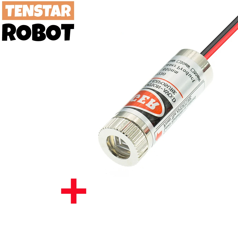 Red Point / Line / Cross Laser Module Head 650nm 5mW Glass Lens Focusable Focus Adjustable Laser Diode Head Industrial Class laser module laser machine spare parts