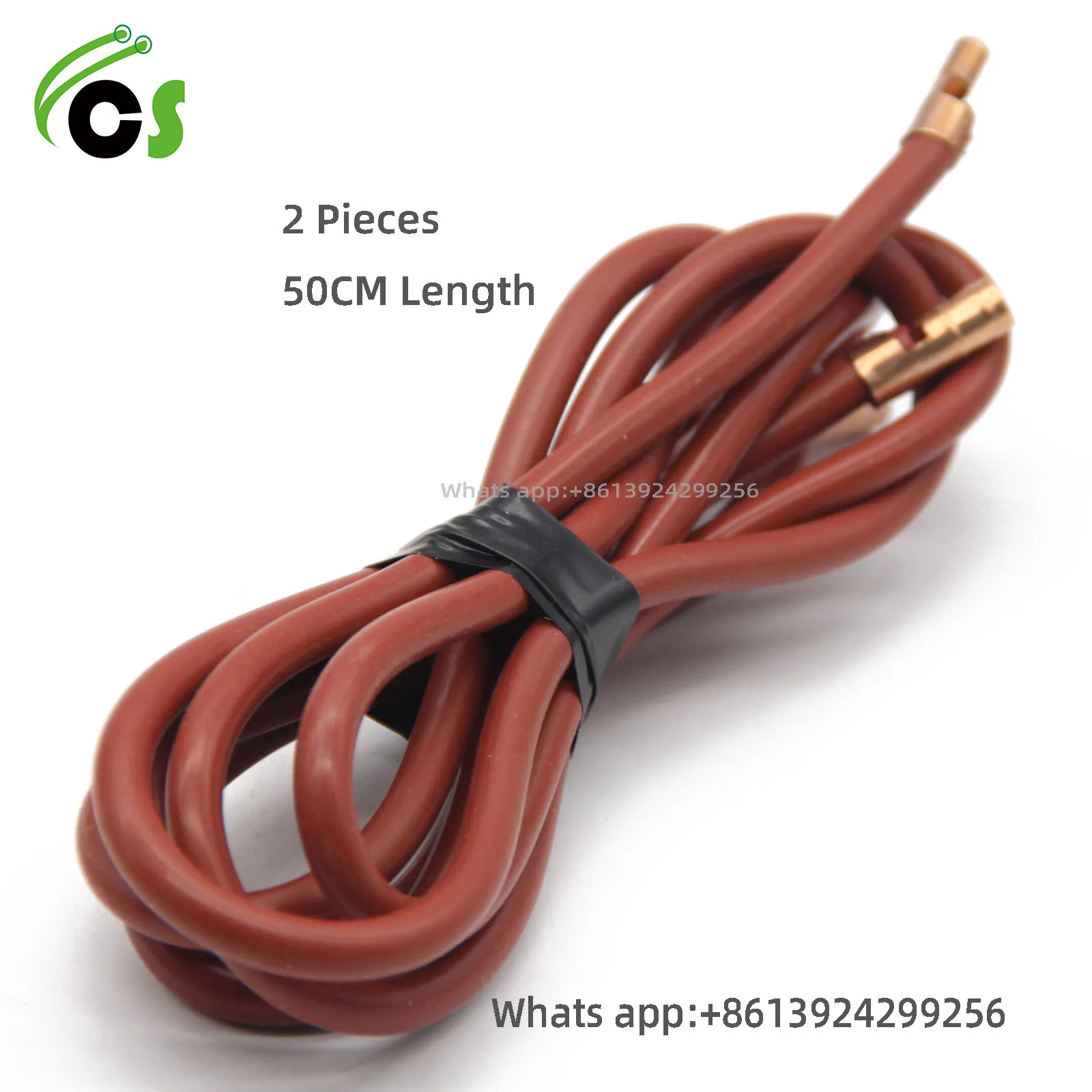 CSBAO(2Pieces)Burner Igniter High Voltage Wire Burner Accessories Ignition High Voltage Line 6.5MM Igniter Cable
