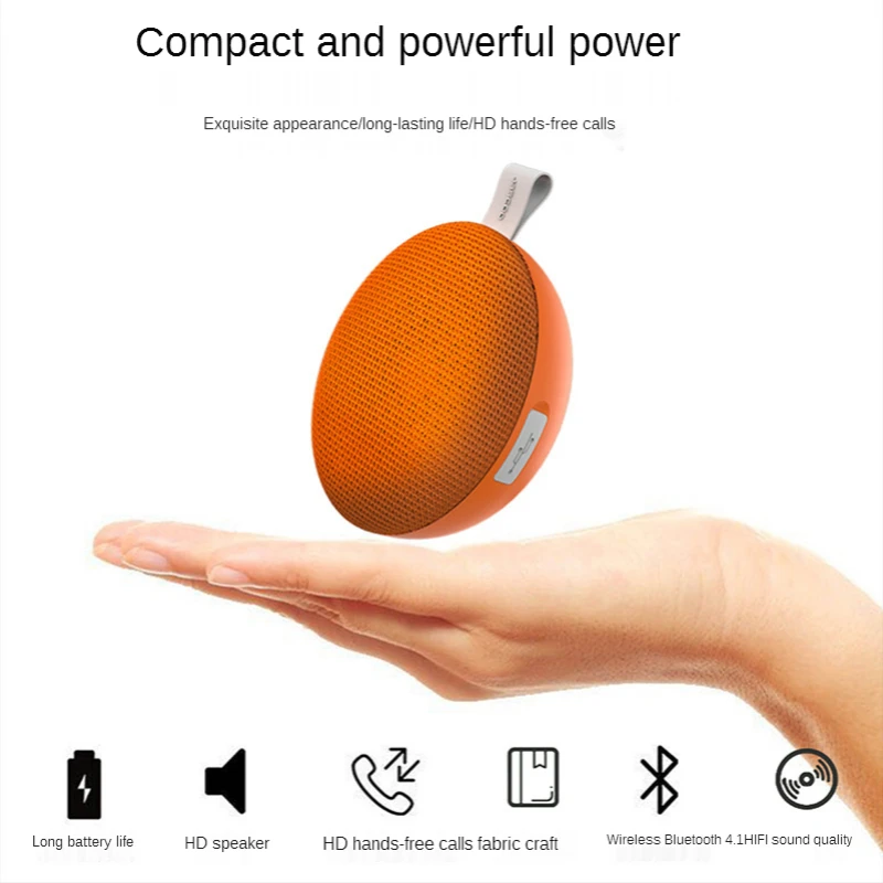 

LEOYSS Bluetooth Speaker New Mini Portable High Volume Wireless Audio Fabric HIFI Bluetooth Speaker