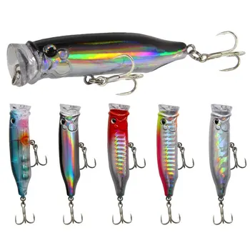 1Pcs Fishing Lures 7cm/9.4g Popper Bait 2024 New Topwater Plastic Artificial Hard Bait Crankbait Wobblers Perch Fishing Tackle 1