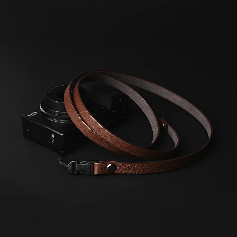 Premium Leather Camera Strap with Quick Release for DSLR & Mirrorless Cameras