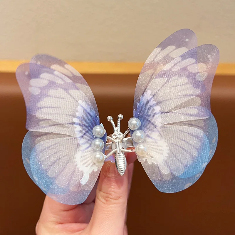 Barrette à Cheveux Nœud Papillon à Paillettes Pour Fille - 5 Pouces (12,7 Cm) - Accessoire De Fête, Anniversaire, école