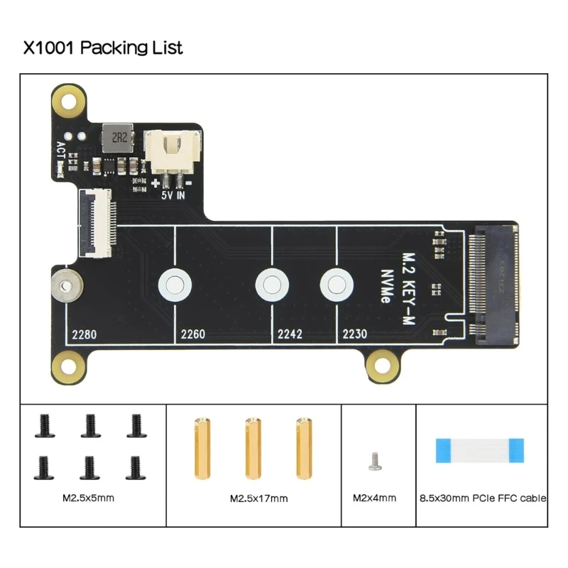 Рисунок 2 - Нижняя плата твердотельного накопителя X1001 PCIe M
