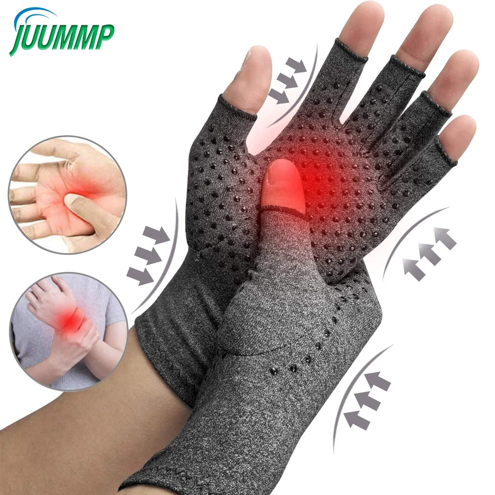 Arthritis Compression Gloves Anti-Slip Glue dot Gloves Work Carpal Tunnel Pain 1Pair Women/Men