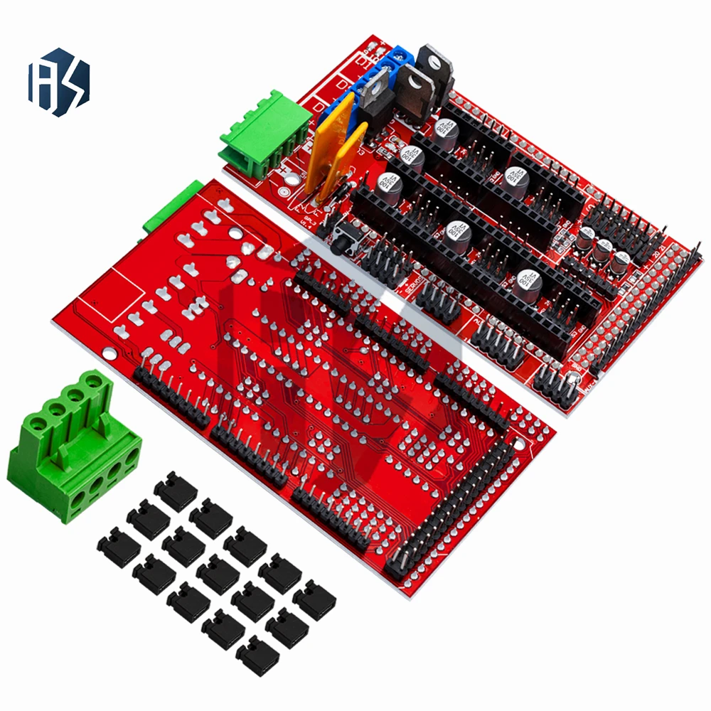 Completo Assemblato Fasizi RAMPS 1.4 Controller Per Stampanti 3D - Compatibile Con Arduino Mega, RepRap, Prusa Mendel Driver Stepper - Foto 2