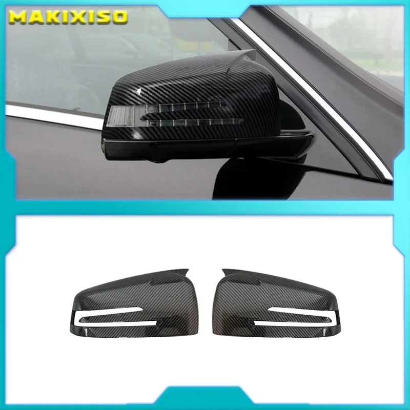 

Колпачки для боковых зеркал заднего вида с узором из углеродного волокна, 2 шт., для Mercedes Benz W176 W246 W204 W212 W221 C117 X204 X156