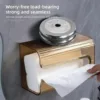 Acrylic Paper Towel Holder, Wall Mounted Paper Towel Dispenser, Adhesive Tissue Box  for Bathroom 5