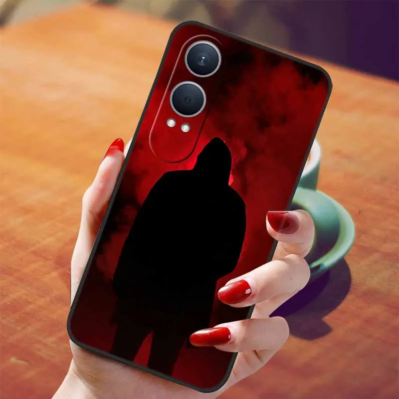 Oneplus Nord CE4 Lite Black TPU Silicone Soft Case with Wolf Design