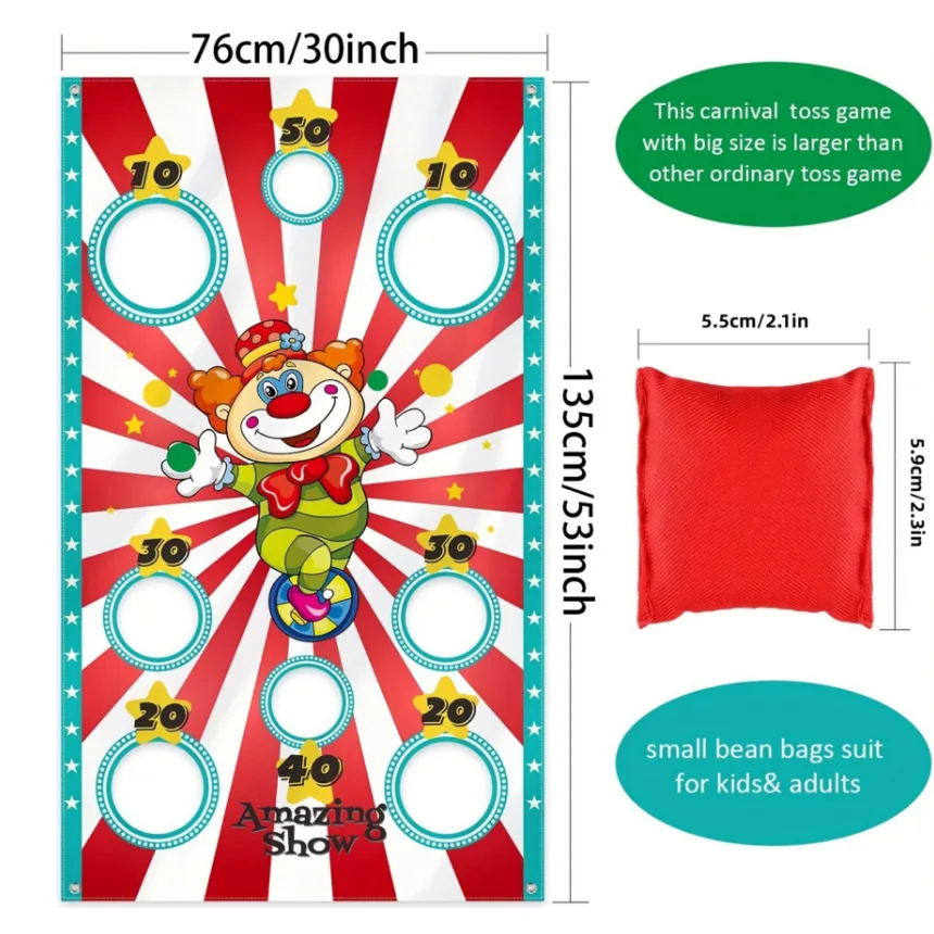 Funny Play Bean Bags Toy Game Safe Tossing Throwing Bags for Adults Children Outdoor Xmas Party Carnival Games Toys for Children 5