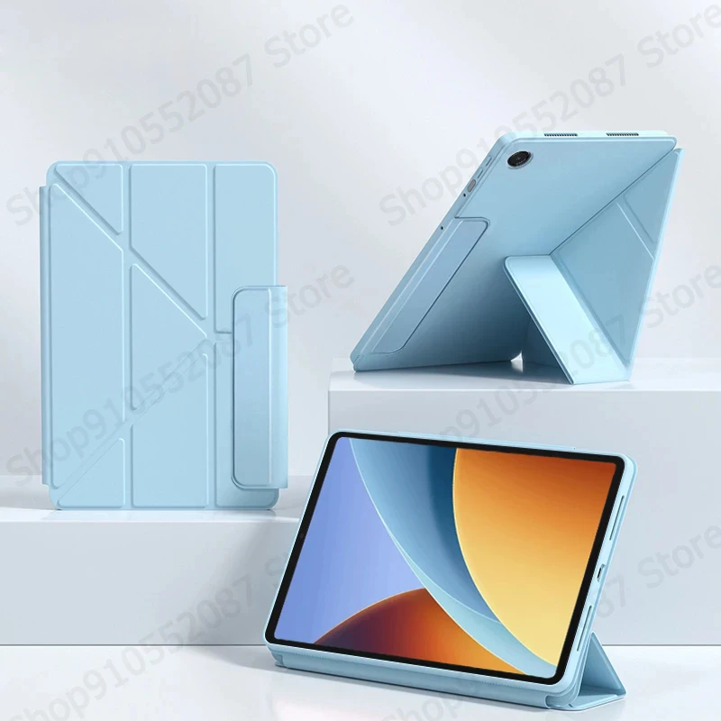 Smart Fold PU Leather Magnetic Cover Stand