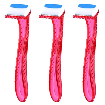 3pcs Portable Disposable Woman Bikini Hair Remover Razor Shaver Trimmer