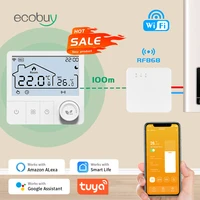 Tuya Wifi Boiler Thermostat Wireless Heating Room Thermostats Wifi Battery Operated Gas Boiler Water Heating  Alexa Google Home