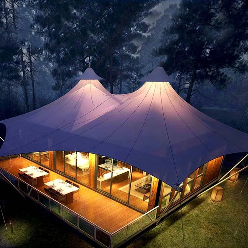 Camp Tent Manufacturer Membrane Structure High-End Vacation Outdoor Accommodation Hotel Tent