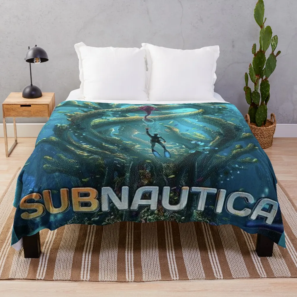 

SUBNAUTICA Throw Blanket Camping Blanket throw blanket for sofa