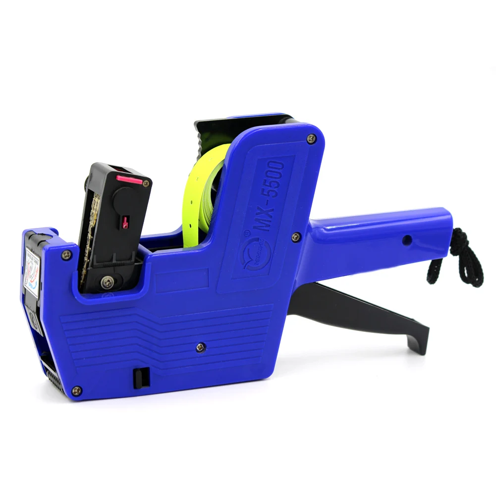 MX-5500 Label Maker Pricing Gun Kit 1 Line Label 8 Digits 1 Ink Plastic Random Color for Retail Shop Grocery Store for Office