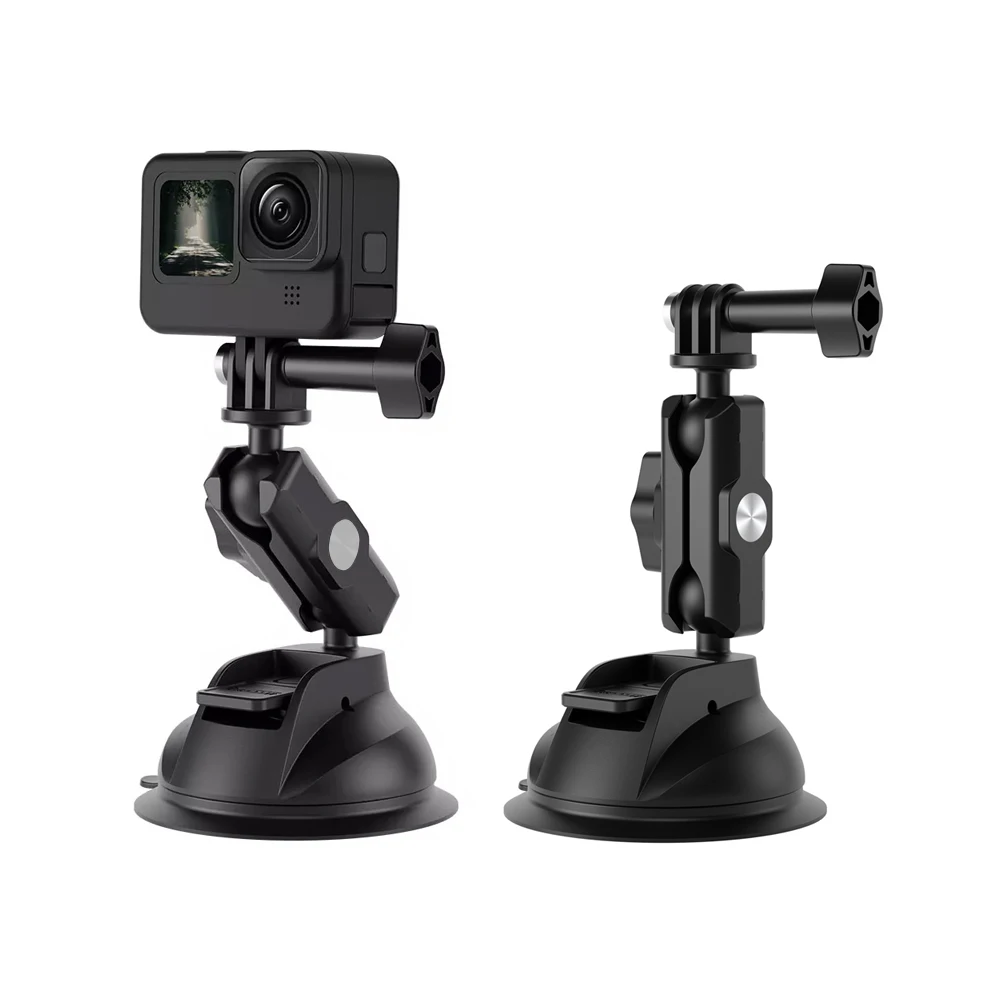 

TELESIN Universal Car Holder Suction Cup Mount 360° Adjustable For GoPro Hero 11 10 9 Insta360 Osmo SJCAM Action Camera Phone