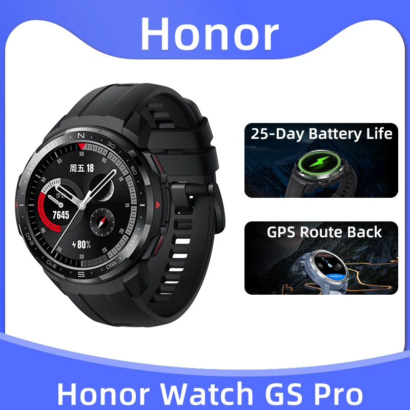Смарт-часы Honor Watch GS Pro SpO2 пульсометр Bluetooth 1 39 дюйма AMOLED 5 атм |