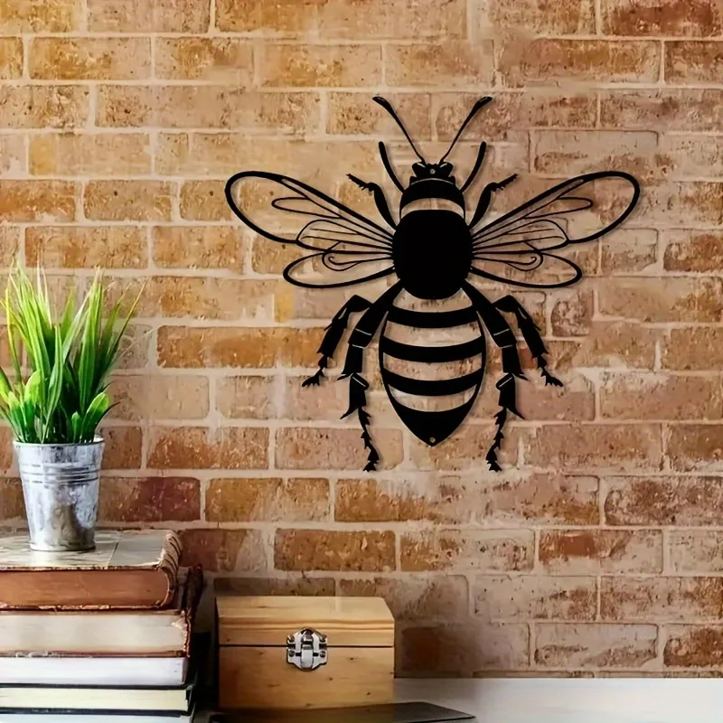 elegant-metal-bee-wall-art-durable-iron-outdoor-indoor-decorative-sculpture