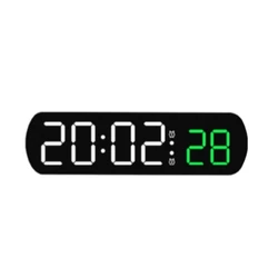 LED Digital Alarm Clock with Voice Control and Night Mode (Green)