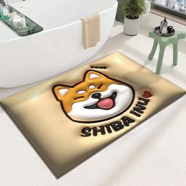 Bath Mat Fast Drying Absorbent Bathroom  Bath Mat Bathroom Home Decor -  Absorbent - Aliexpress