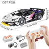 Riceblock Technical 1:14 Racing Sport Car Model Building Blocks Bricks MOC City Vehicle Supercar Adult Toy For Boy Children Gift 6