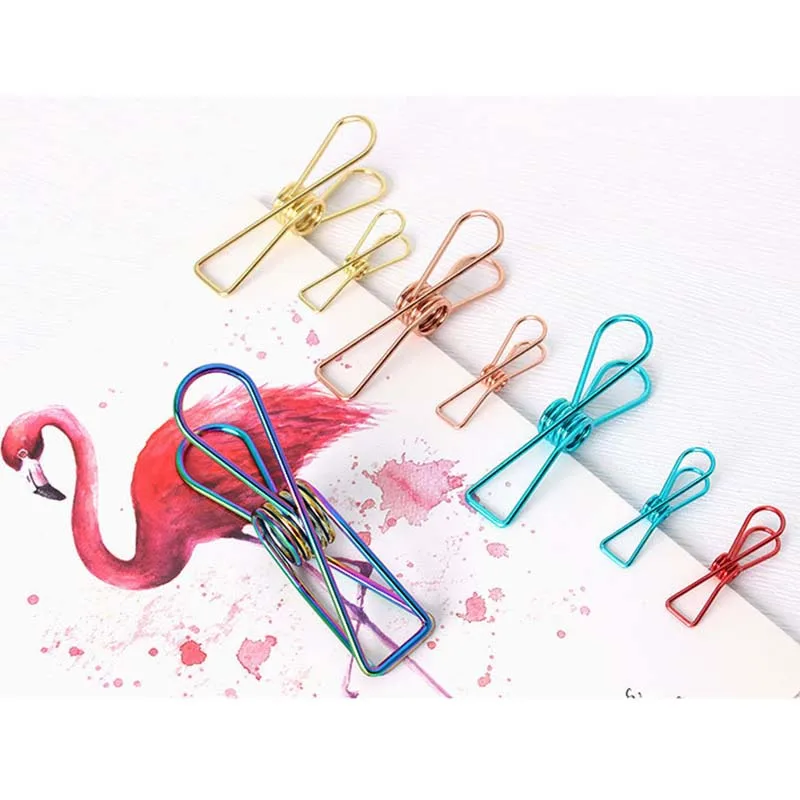 Originality Metal Photo Office Clips Memo Paper Peg Clothespin 10pcs Christmas Wedding Party Craft Decoration photo clips clothes pegs