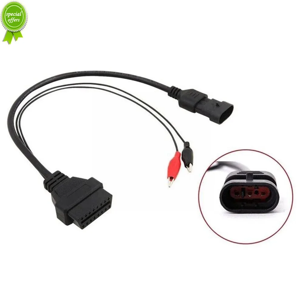 Cavo Obd A 3 Pin Per Fiat Per Lancia Per Alfa Romeo 3 Pin Maschio A Obd 16 Pin Adattatore Obd2 Obdii Dlc 16 Pin Diagnostica Femmina T