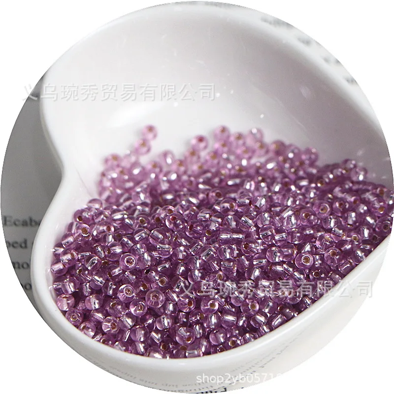 Filled Silver Glass Rice Beads for Handmade DIY Jewelry Accessories