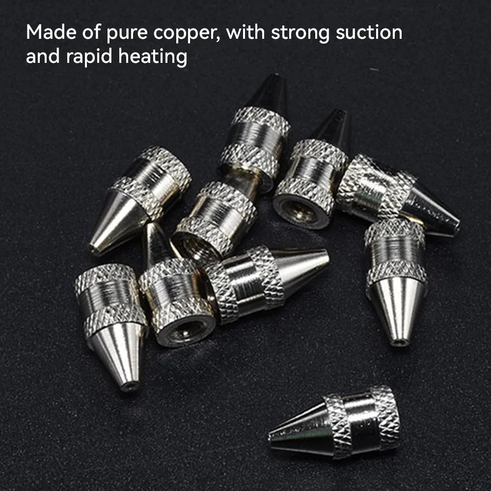 10Pcs/Set 1mm/2mm Nozzle Iron Tips For Electric Vacuum Solder Sucker