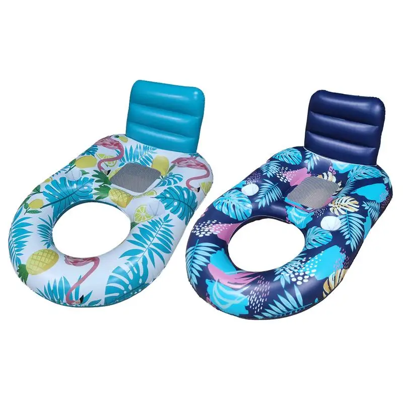 

Pool Floats Adult Pool Float Sun Tan Tub Sunbathing Lounge Raft Multi-Purpose Inflatable Chair Water Hammock Tanning Lounger