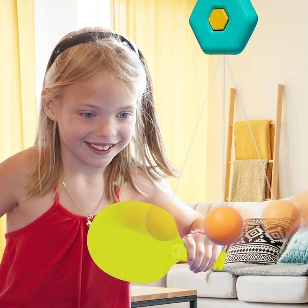 Description Picture 3 of itemTable Tennis Trainer For Kids Hanging Pingpong Balls Training Device Portable Table Tennis Exerciser Self Workout Set Hot Sale