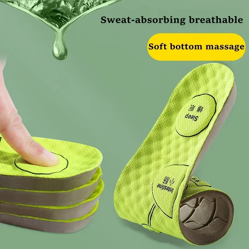 Sport Insoles 2/4/6Pcs New Medical Men Women Acupressure on Foot Insoles Sport Shoes Insole for Breathable Deodorant Comfort Running Shoe Sole