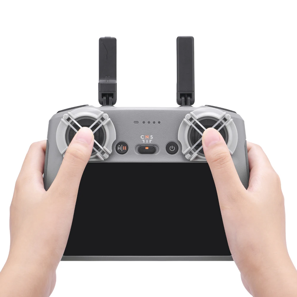 1 Pair Thumb Rocker Damper Control Speed Joystick Yaw Rubber Rope Joystick Fixed Bracket Mount for Air 3 /Mini 4 Pro RC/RC 2