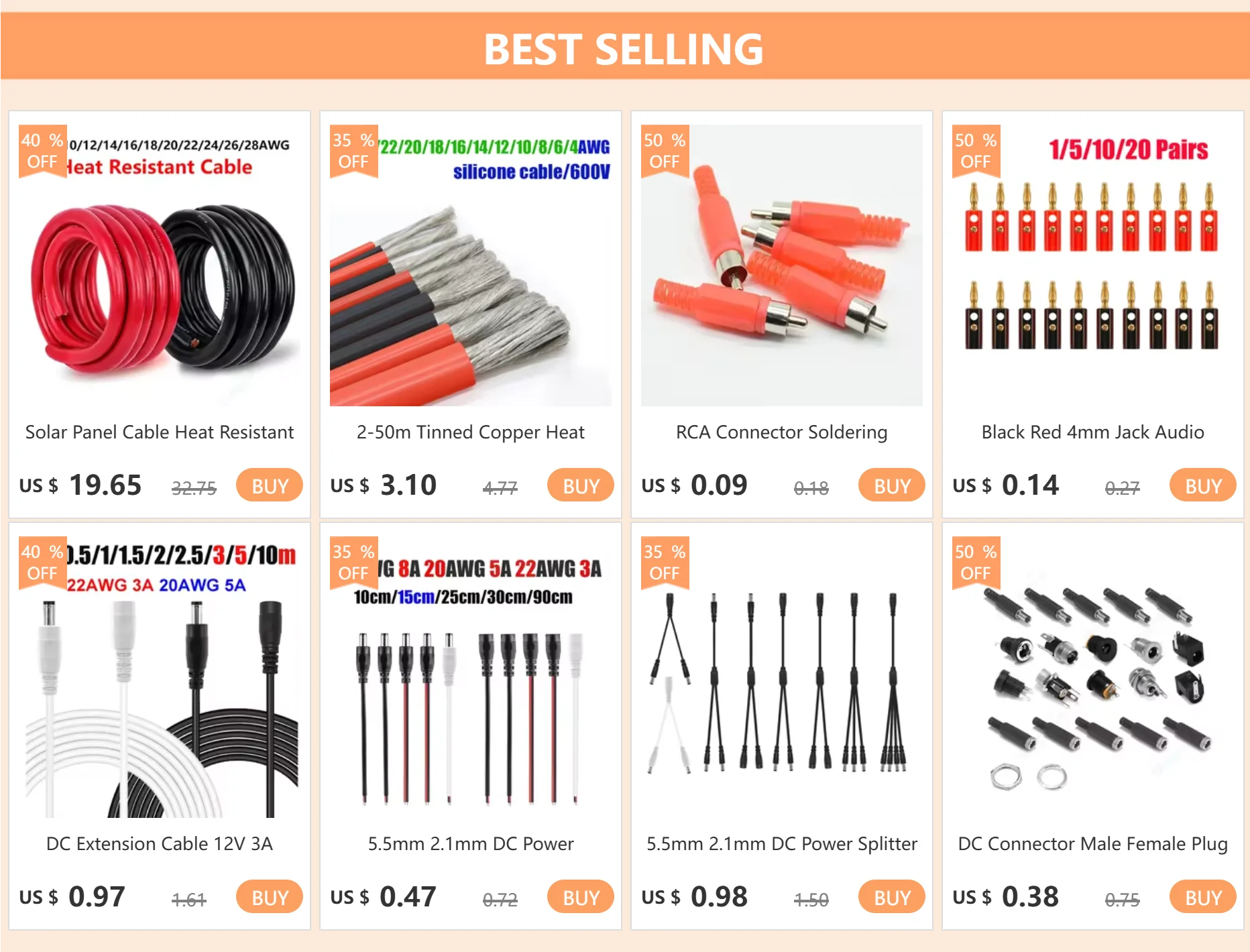 Description Picture 2 of itemSolar Panel Cable Heat Resistant Red Black Soft Silicone Cable 22 20 18 16 14 12 10 8 6 4 AWG For Car Battery Automotive Wiring